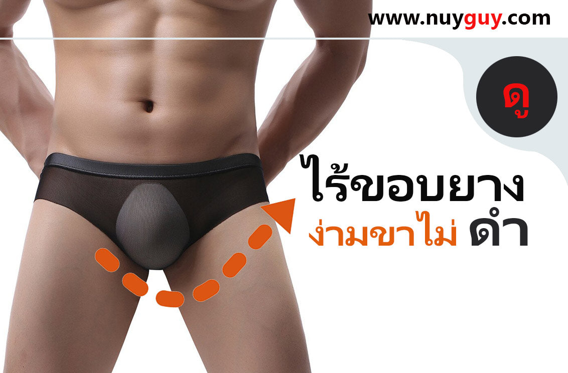 กางเกงในแบบบรีฟซรทีูไร้ขอบยาง ( รหัส NG348)