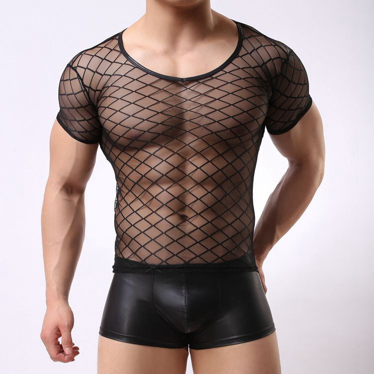 เสื้อยืดแขนสั้นซีทรู ( รหัส L026 )