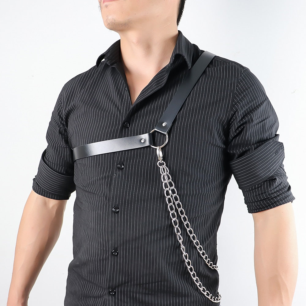 สายหนัง HARNESS แบบหนัง+โซ่ ( รหัส B239-1)