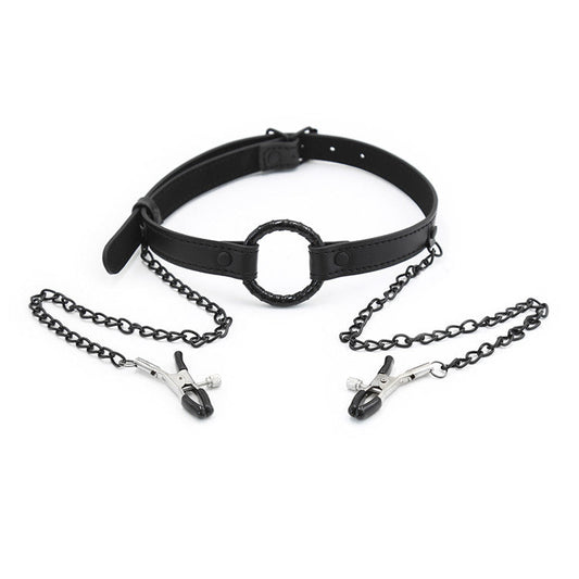 เครื่องง้างปากรูตัว O พร้อมที่หนีบหัวนม ( รหัส PO26 )