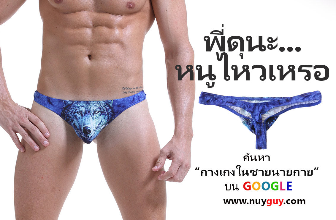 กางเกงในบิกินี่ HE WOLF เว้าก้น ( รหัส NG180 )