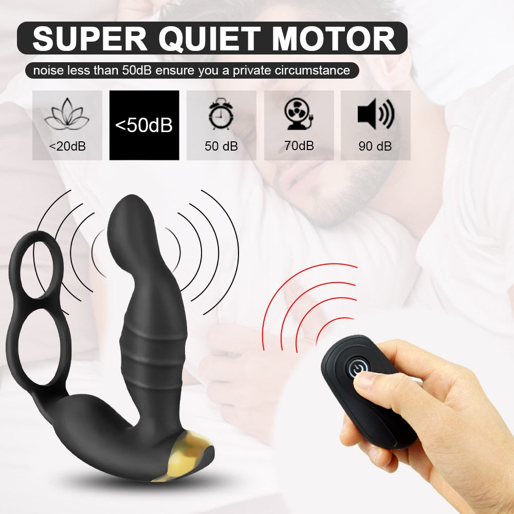 เครื่องกระตุ้น G SPOT ชายแบบรีโมทคอนโทรล ( รหัส SA007 )