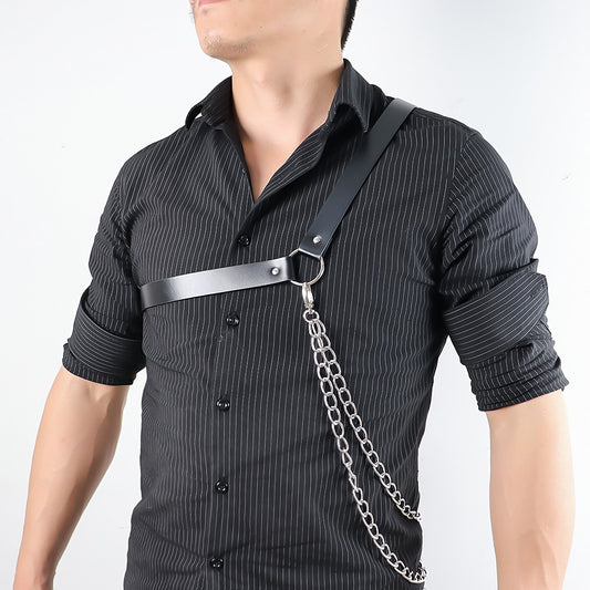 สายหนัง HARNESS แบบหนัง+โซ่ ( รหัส B239-1)
